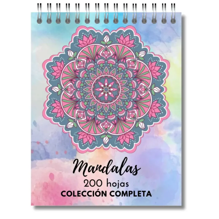 Libro de Mandalas 200 hojas colección completa